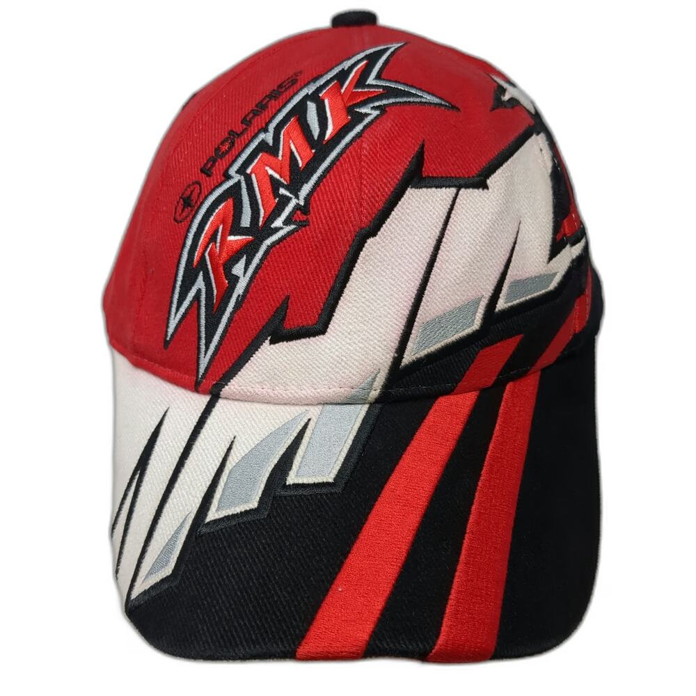 Polaris Baseball Cap Red RMK 50th Anniversary Strapback One Size Snowmobile Hat